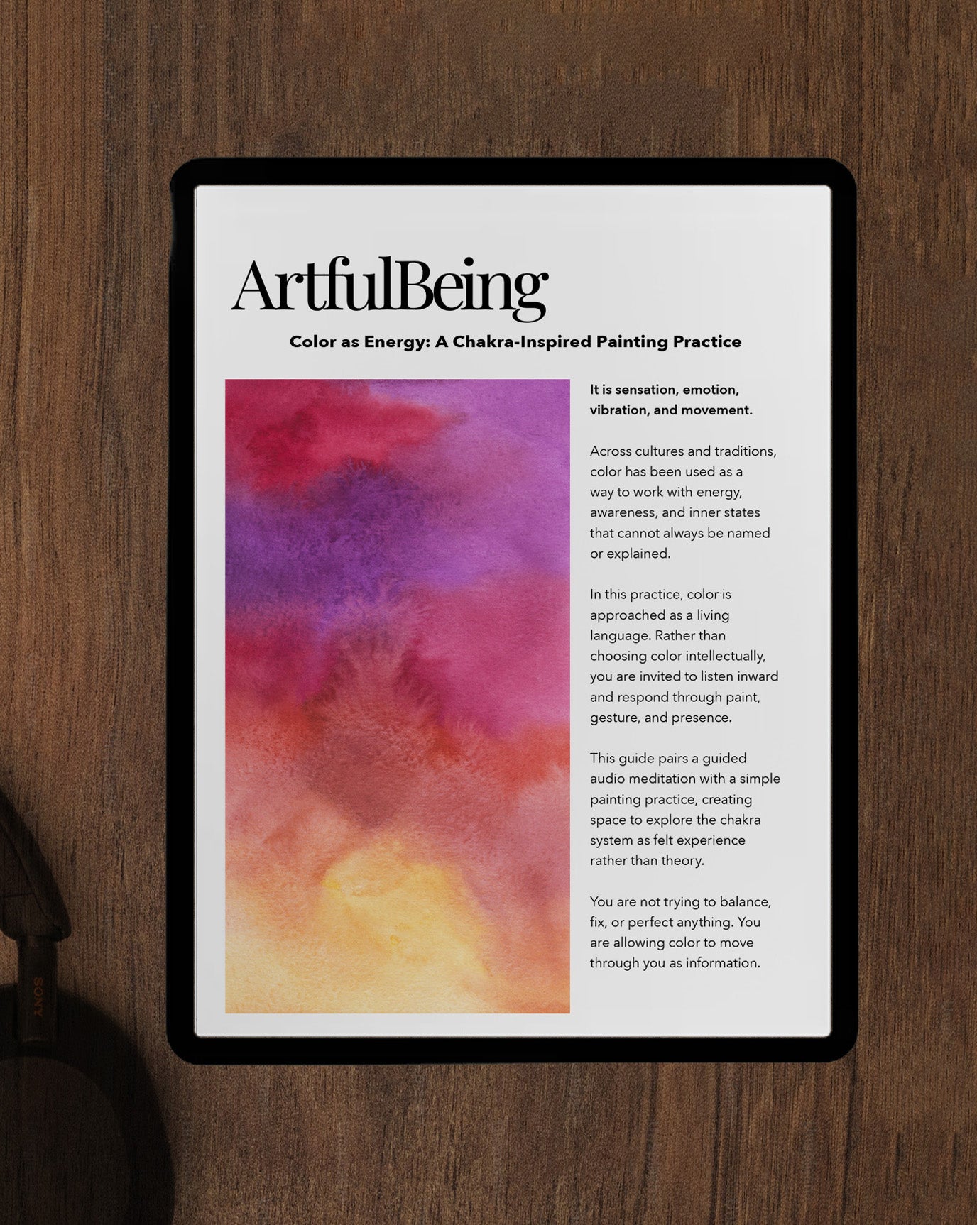 Color as Energy: A Chakra-Inspired Painting Practice (PDF)